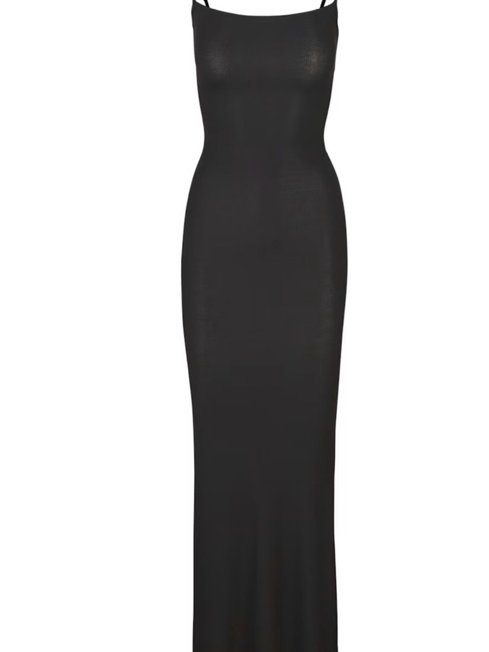 SKIMS Black Maxi Slip Dress